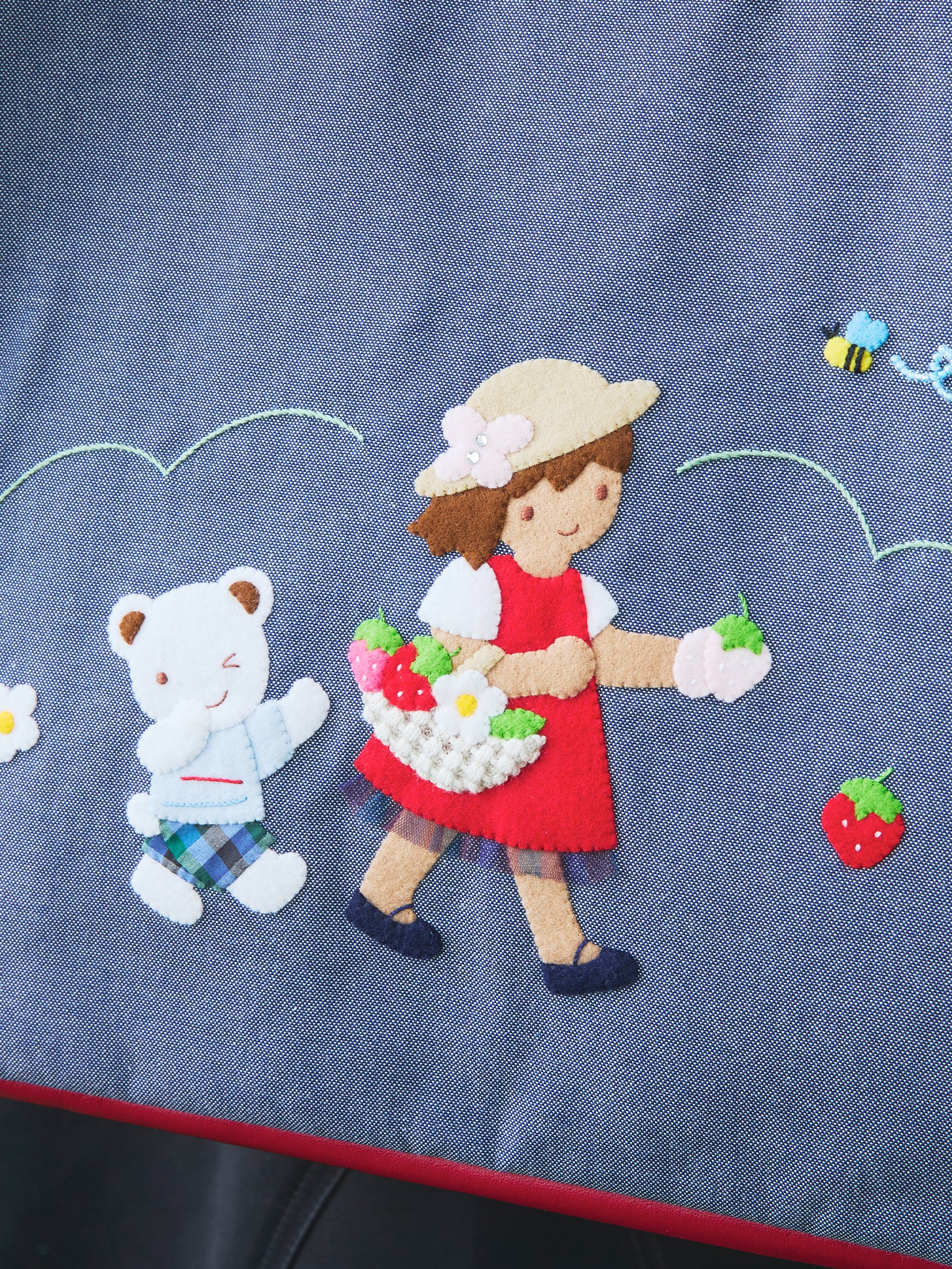 【子ども企画会議】デニムバッグ〈クマちゃんのいちごどろぼう〉 - Image 12